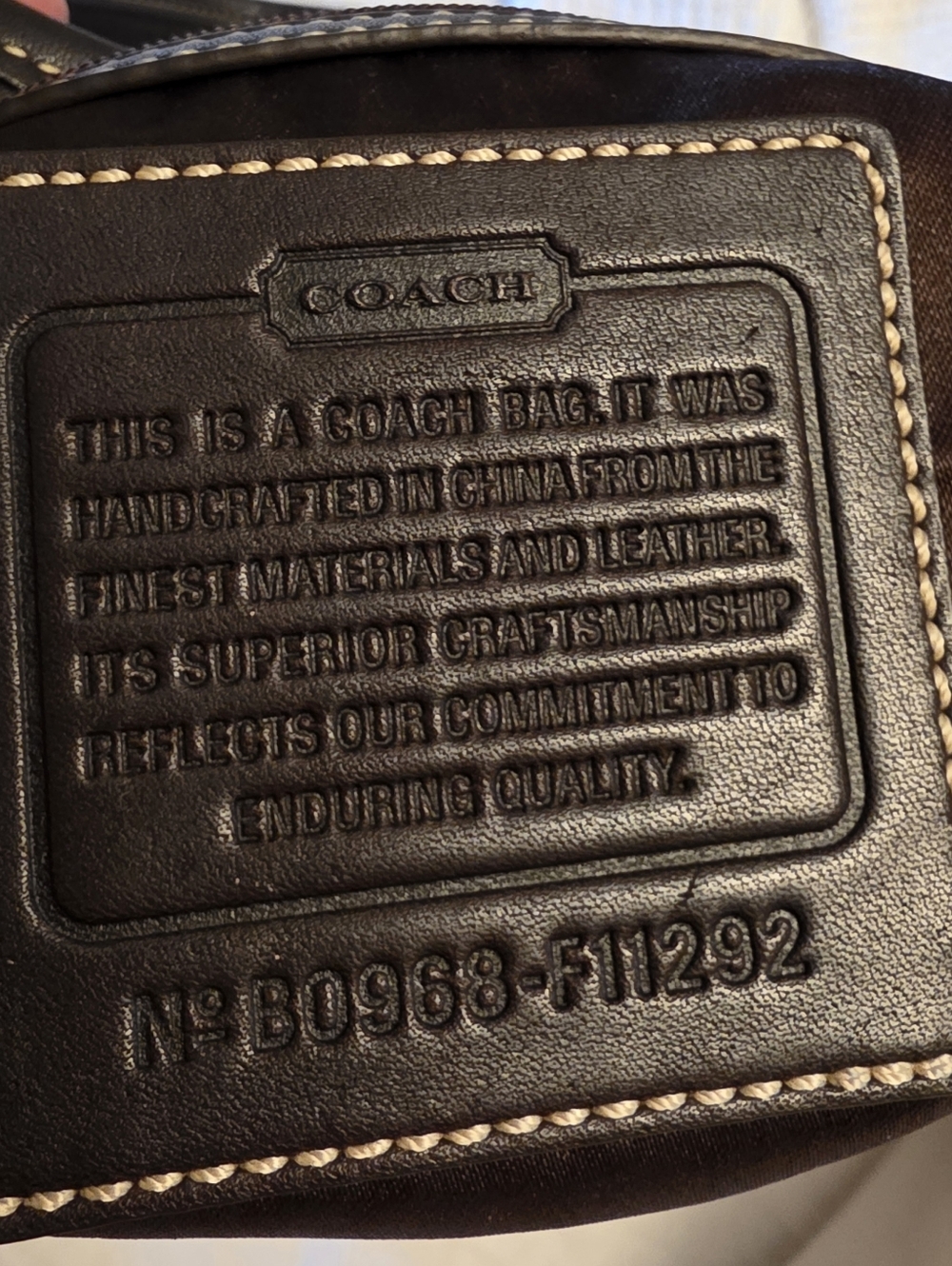 Authentic Coach Signature Canvas Tote Bag in Brown From JAPAN No Flaws Looks New - Picture 12 of 12